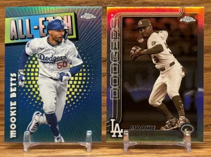 MOOKIE BETTS All-Etch + Sepia Refractor LOT | 2025 Topps Chrome DODGERS - Picture 1 of 2