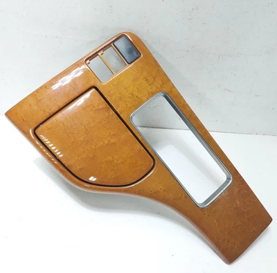 2002-2003 Infiniti QX4 Center Console Cup Holder Shift Bezel Trim Wood Grain - Image 1 of 4