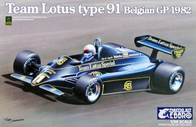 1/20 TEAM LOTUS TYPE 91 BELGIAN GP 1982 EBBRO 20019 - Immagine 1 di 1