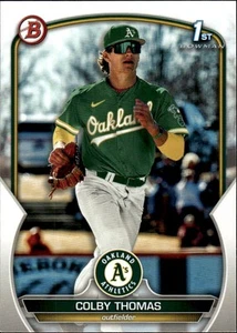 2023 Bowman Prospects #BP-32 Colby Thomas Oakland Athletics - Picture 1 of 2