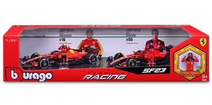 Bburago Formula One 1:24 Diecast Ferrari SF23 Charles Leclerc & Carlos Sainz - Picture 1 of 13