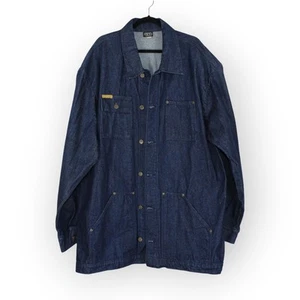 3X Prison Blues Yard Coat Denim Utility Workwear Chore MadeInUSA FREE SHIPPING - Picture 1 of 22