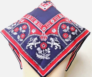 Vintage Cornelia James scarf, Queen Elizabeth silver jubilee 1952 -1977 VGC - Picture 1 of 3