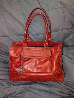 Cartera de cuero roja CELINE Foto 1 de 4