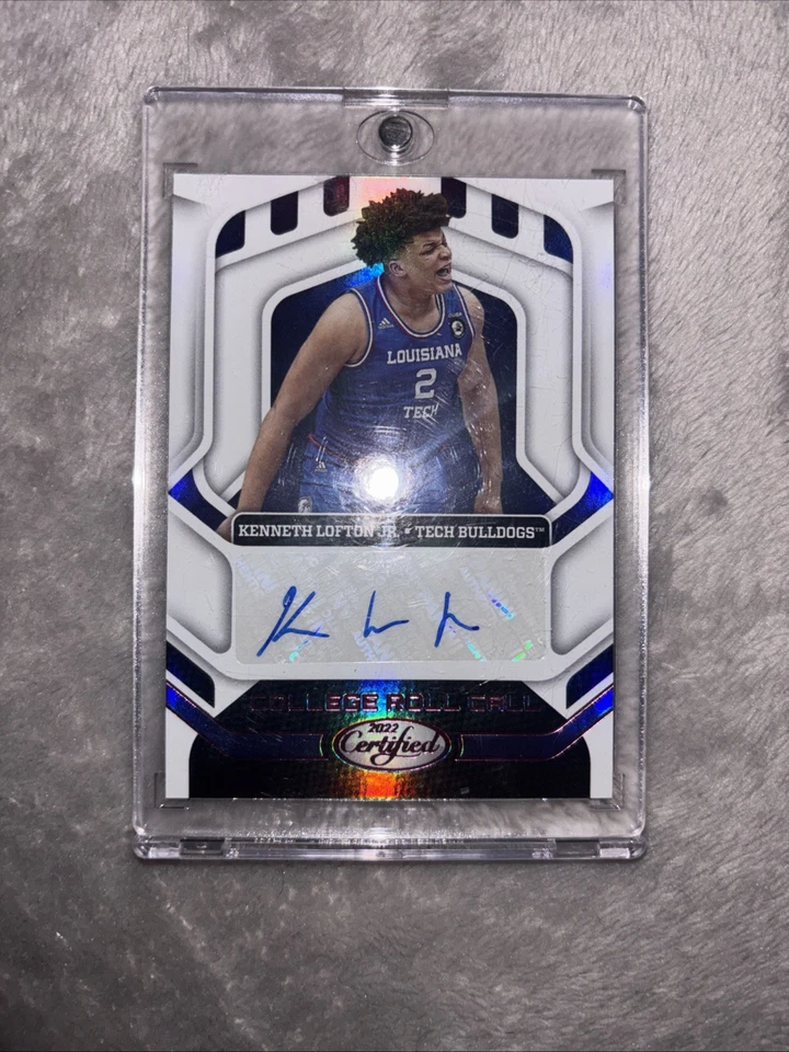 2022 Chronicles Draft Picks #CRC-KLJ Kenneth Lofton Jr. College Roll Call Auto - Image 1 of 2