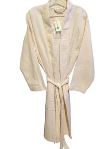 MELSIMO Waffle Robe Kimono Spa Bathrobe 100% Cotton Turkey L/XL - Picture 1 of 4