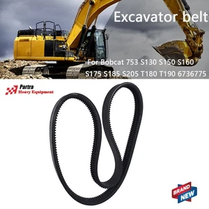 Drive Belt 6736775 Fit For Bobcat 753 S130 S150 S160 S175 S185 S205 T180 T190 - Picture 1 of 7