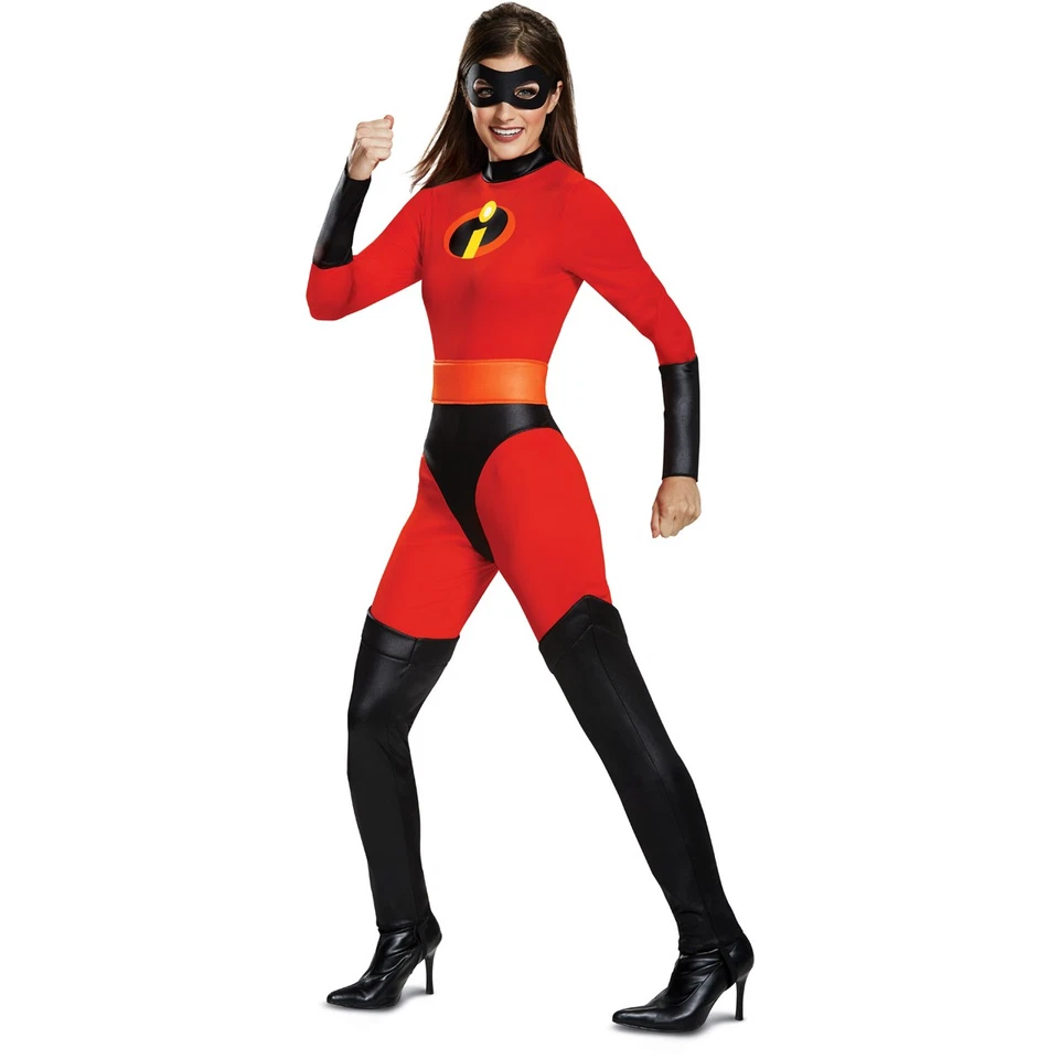 Disfraz de personaje de película clásica con licencia de Incredibles Mrs Incredible para mujer adulta Foto 1 de 1