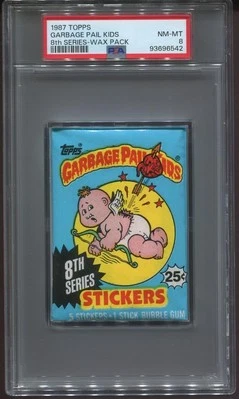 1987 TOPPS GARBAGE PAIL KIDS 8th SERIES - WAX PACK PSA 8 NM-MT - NEW HOLDER!!! - Image 1 of 2