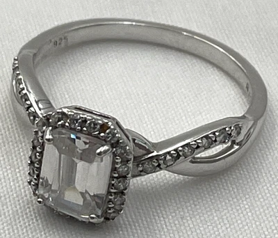 Anillo RJ 925 Esterlina TOURMALINA PIEDRAS PRECIOSAS TRANSPARENTES Talla 10 Foto 1 de 4