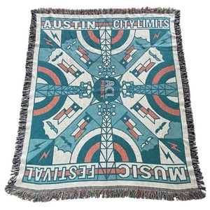 Austin City Limits Music Festival Arazzo Tessuto Lancio Coperta 50x59 - Foto 1 di 10