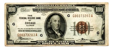 Chicago, IL - Fr, 1890-G 1929 Federal Reserve Bank Note - Image 1 of 2