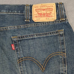 Levi's Jeans Men's 38x32 Blue 527 Slim Fit Boot Cut Denim - Picture 1 of 13