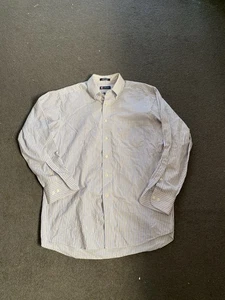 CHAPS BUTTON UP SHIRT STRIPED SIZE MEDIUM - Picture 1 of 5