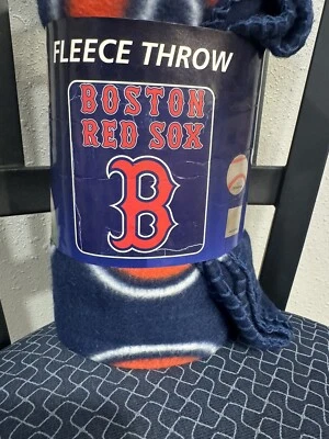 MLB Boston Red Sox Soft Fleece Logo Design Blanket 50" x 60" - Image 1 of 3