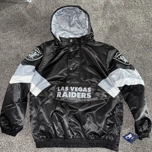 Starter Las Vegas Raiders Media Cremallera Breakaway Pullover Chaqueta con Capucha Para Hombres Talla M - Imagen 1 de 13