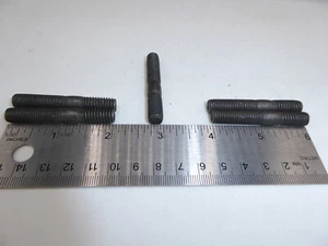 5/16-18 x 5/16-24 x 2" Unequal setup Stud Plain steel VINTAGE USA Made New Qty 5 - Picture 1 of 4