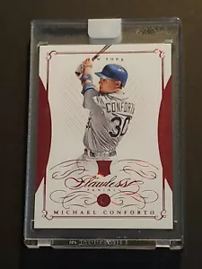 2016 Panini Flawless Ruby RC Michael Conforto 9/15 Rookie Encased Jewel - Bild 1 von 3