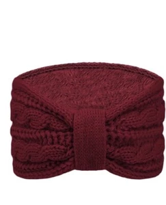 Winter Stirnbänder für Frauen, Plüsch Strick Schleife Twist Ohrwärmer Stirnband - Bild 1 von 1
