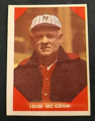 1960 Fleer Baseball Greats John McGraw  NEW YORK GIANTS Has Writing on Back HOF - Image 1 of 2