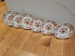 6 Petrus Regout Maastricht Porcelain Flora Antique Plates Salad Dessert 1836-80 - Picture 1 of 10