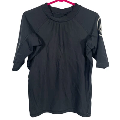 Volcom Rash Guard Youth Size 7 XL Black White Beach Swim UPF 50 Boys Girls - Image 1 of 4