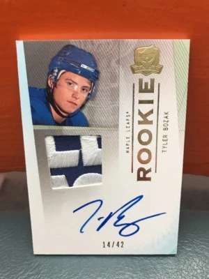 2010 Upper Deck The Cup Tyler Bozak Rookie Auto Patch Gold Version #’d 42 - Image 1 of 2