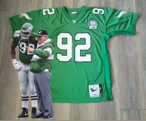 AUTHENTIC VINTAGE REGGIE WHITE EAGLES NFL PRO LINE MITCHELL NESS 48 XL Cover