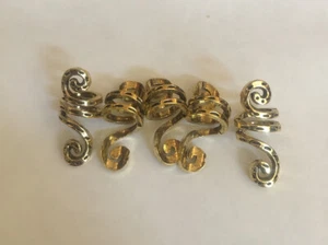 5 X 6-6.9mm Beard/Hair Beads Style Norse viking Dreadlock Bead Gold Colour - Picture 1 of 1