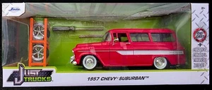 Just Trucks CHEVY SUBURBAN 1957 Vehicle 1:24 scale Diecast Jada +Extra Wheels - Picture 1 of 6