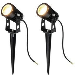 2 Pack 3W 300LM LED Landscape Light Walkway Spotlights IP65 Waterproof 12V 3000K - Picture 1 of 10