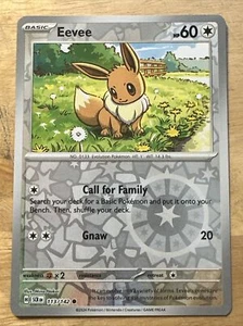Eevee - 113/142 - Reverse Holo - Stellar Crown - NM/M - Pokemon Card - Picture 1 of 2
