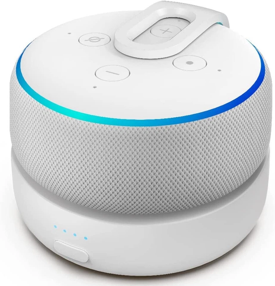Battery Base for echo dot 3rd Gen White - Image 1 of 4