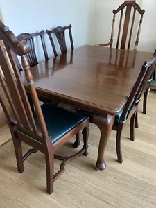 antique dining table and 6 chairs, Edwardian - Picture 1 of 7