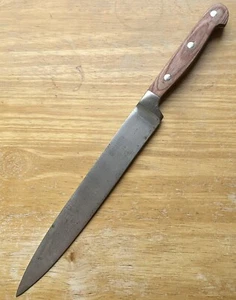 NICE Vtg SABATIER LOIRE 8” Hi-Carbon Stainless Forged Carving Knife w/ Wood Hdl - Picture 1 of 13
