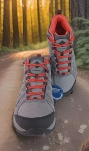 Columbia Redmond III Womans MID Waterproof Size 7.5 Hiking Omni Ankle Gray Coral - Picture 1 of 20