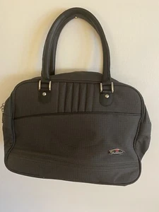 Brand New Ricardo Carry On 19x12.5 Black Gray Plaid Pockets Slide On No Strap - Picture 1 of 12
