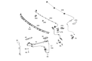 HOSE LINE | Mercedes benz ORIGINAL | A1678606300 - A167860630064 - Imagen 1 de 1