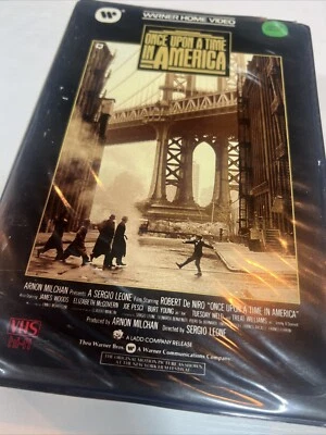 Once Upon A Time In America VHS Video Tape Used Robert DiNero MGM Big Clamshell - Image 1 of 4