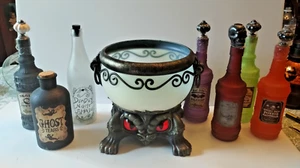 Hyde & Eek Animated Light up Halloween Candy Bowl & Bonus Potion Bottles (empty) - Picture 1 of 10