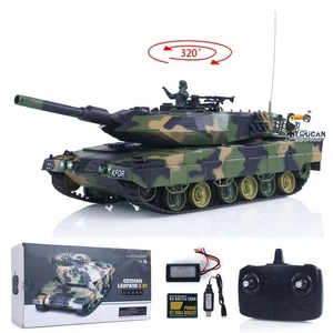 HengLong 3809 2.4G 1/24 RC Tank Leopard2A5 Radio Control IR Battle Tank BB Shoot - Picture 1 of 12