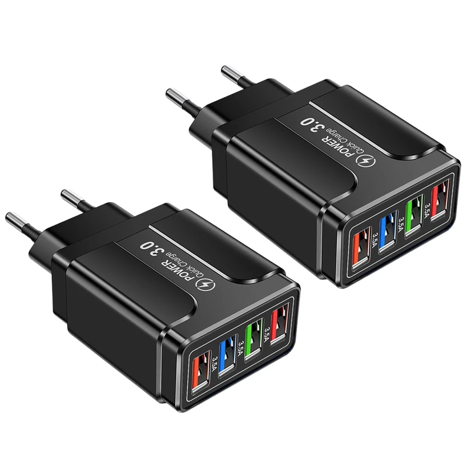 2X Caricabatterie Rapido USB Da 45 W 4 Caricabatterie per Telefono Cellular5272 - Image 1 of 1