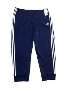 Adidas Full Length 3-Stripes Track Pants Slim Fit Straight Women's Size 4X NWT - Picture 1 of 11
