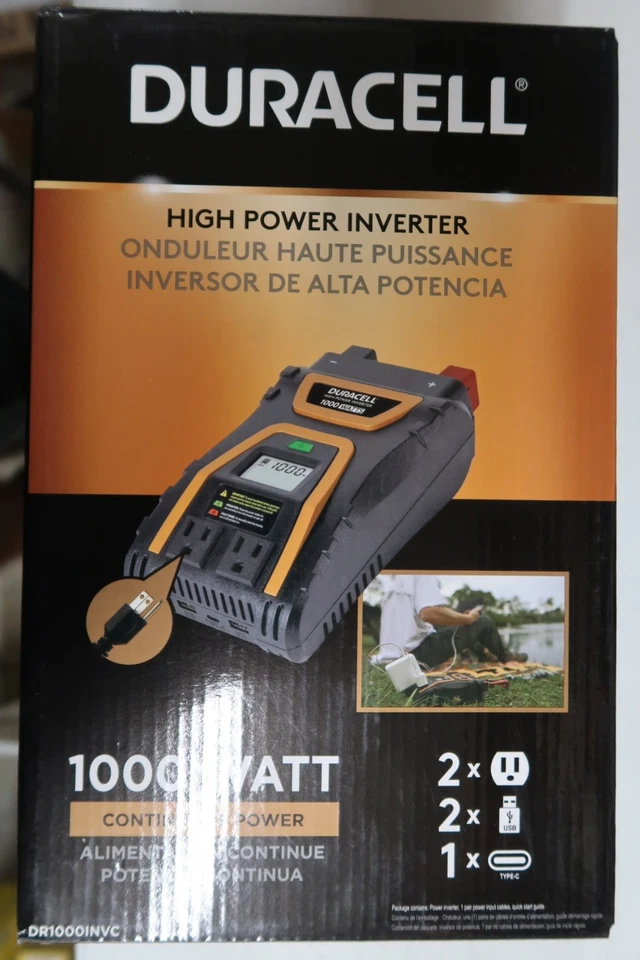 DURACELL DR1000INVC - HIGH POWER INVERTER - 1000 WATT