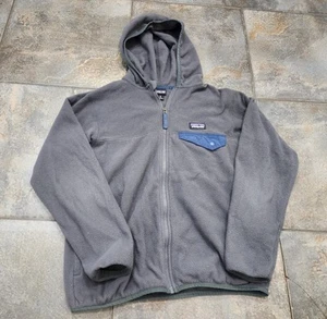Vintage Y2K Patagonia Youth Medium(10) Micro D Snap T Hooded Fleece Jacket - Picture 1 of 8
