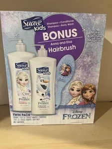 Suave Kids Disney Frozen Champú, Jabón Corporal y Cepillo; Nuevo - Imagen 1 de 2