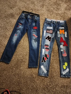 Faded Glory Men's Jeans Size 32x30 Medium Light Wash, Relaxed Fit, Pair of 2 - Image 1 of 4