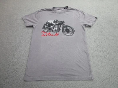 Deus Ex Machina Shirt Mens Small Gray Motorcycle Graphic Tee Crewneck Cotton - Image 1 of 4