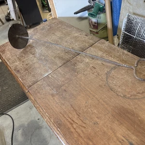 Antikes Schmiedegefertigtes Bauernwerkzeug Creme Löffel Eisen 1800’s - Bild 1 von 8