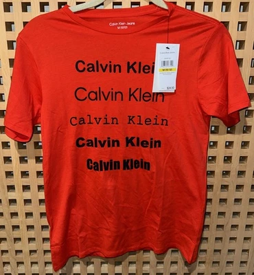 CALVIN KLEIN BOYS SHIRT SIZE MEDIUM 10/12 NEW! - Image 1 of 4